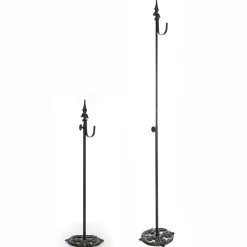 Adjustable Black Christmas Wreath Stand Wreath Hangers And Stands|