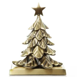 Antique Gold 3D Tree Christmas Stocking Hanger Stocking Hangers|