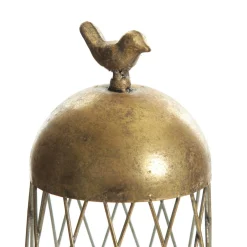 Antique Gold Metal Decorative Birdcage Christmas Ornaments|