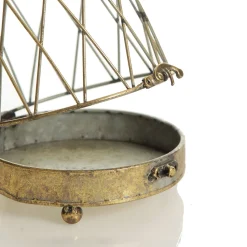 Antique Gold Metal Decorative Birdcage Christmas Ornaments|