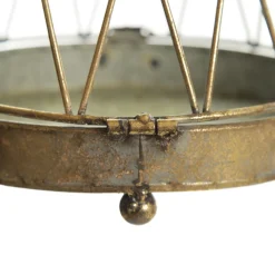 Antique Gold Metal Decorative Birdcage Christmas Ornaments|