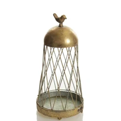 Antique Gold Metal Decorative Birdcage Christmas Ornaments|