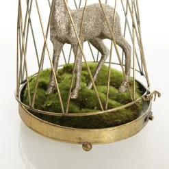 Antique Gold Metal Decorative Birdcage Christmas Ornaments|