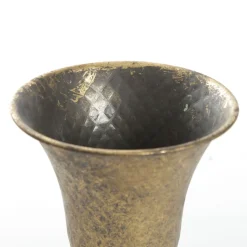 Antique Gold Metal Tall Vase Table Centrepiece Christmas Table Centrepieces|