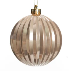 Assorted Decorative Pink Shatterproof Christmas Baubles - Set of 6 Christmas Bauble Sets|