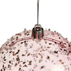 Assorted Pastel Sequin Sprinkles Shatterproof Christmas Baubles - Set of 3 Christmas Bauble Sets|