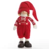 Astrid Cute Christmas Dress up Ornament in Red Overalls Christmas Figurines|