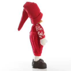 Astrid Cute Christmas Dress up Ornament in Red Overalls Christmas Figurines|