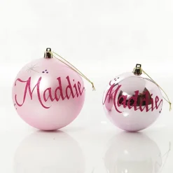 Baby Pink First Christmas Personalised Bauble Personalised Baubles|