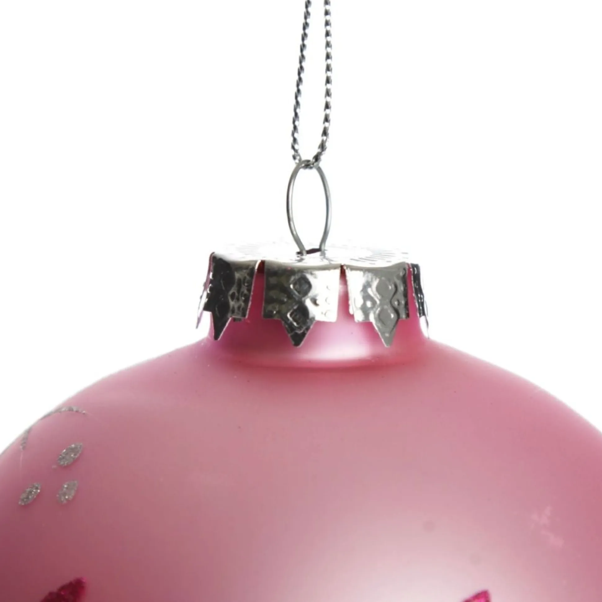 Baby Pink Glass Personalised Christmas Bauble Personalised Baubles|
