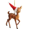 Bambi with Santa Hat Hanging Christmas Decoration Christmas Tree Decorations|