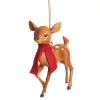 Bambi with Scarf Hanging Christmas Decoration Christmas Tree Decorations|