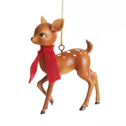 Bambi with Scarf Hanging Christmas Decoration Christmas Tree Decorations|