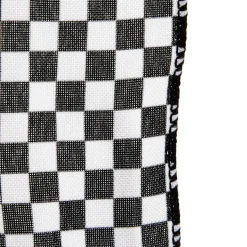 Black and White Buffalo Check Wired Ribbon - 6.5cm Ribbons|