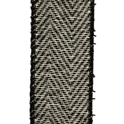 Black Woven Herringbone Wired Ribbon - 3.8cm Ribbons|