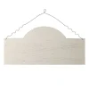 Blank Arched Wooden Craft Plaque with Wire Hanger Christmas Craft Supplies|