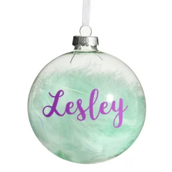 Blue Baby's First Christmas Teddy Gift Pack Glass Baubles|