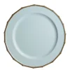 Blue Bamboo Look Charger Plate Christmas Table Decor|