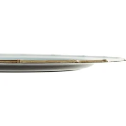 Blue Bamboo Look Charger Plate Christmas Table Decor|