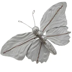 Blue Butterfly Clip with Silver Sequins Butterflies And Birds|