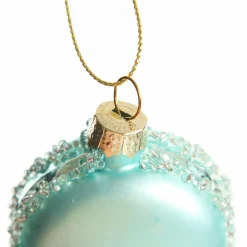 Blue Glass Macaron Christmas Tree Decoration Christmas Tree Decorations|