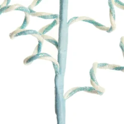 Blue Glitter Spiral Ball Pick Christmas Tree Picks|