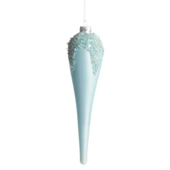 Blue Icicle Hanging Long Drop Decoration Finials And Drops|