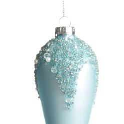 Blue Icicle Hanging Long Drop Decoration Finials And Drops|