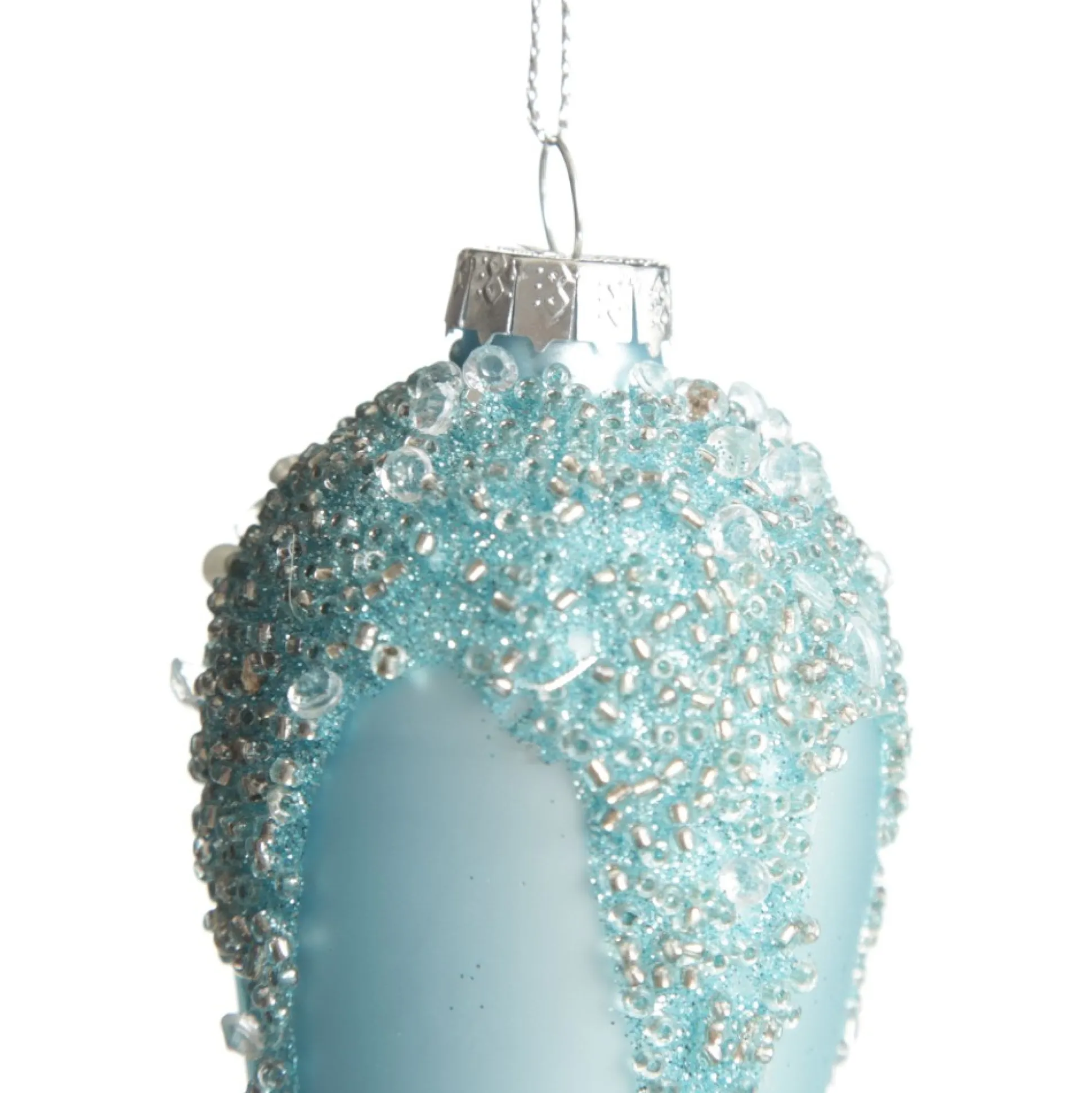 Blue Icicle Hanging Long Drop Decoration Finials And Drops|
