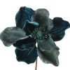 Blue Magnolia Flower on Stem Christmas Flowers|