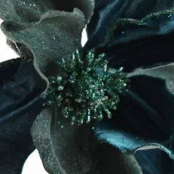 Blue Magnolia Flower on Stem Christmas Flowers|