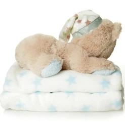 Blue Teddy with Blanket and Bauble Gift Pack Bauble Value Packs|