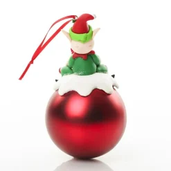 Boy Elf Shelf Sitter and Personalised Bauble Pack Bauble Value Packs|