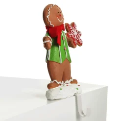 Boy Gingerbread Christmas Stocking Hanger Stocking Hangers|