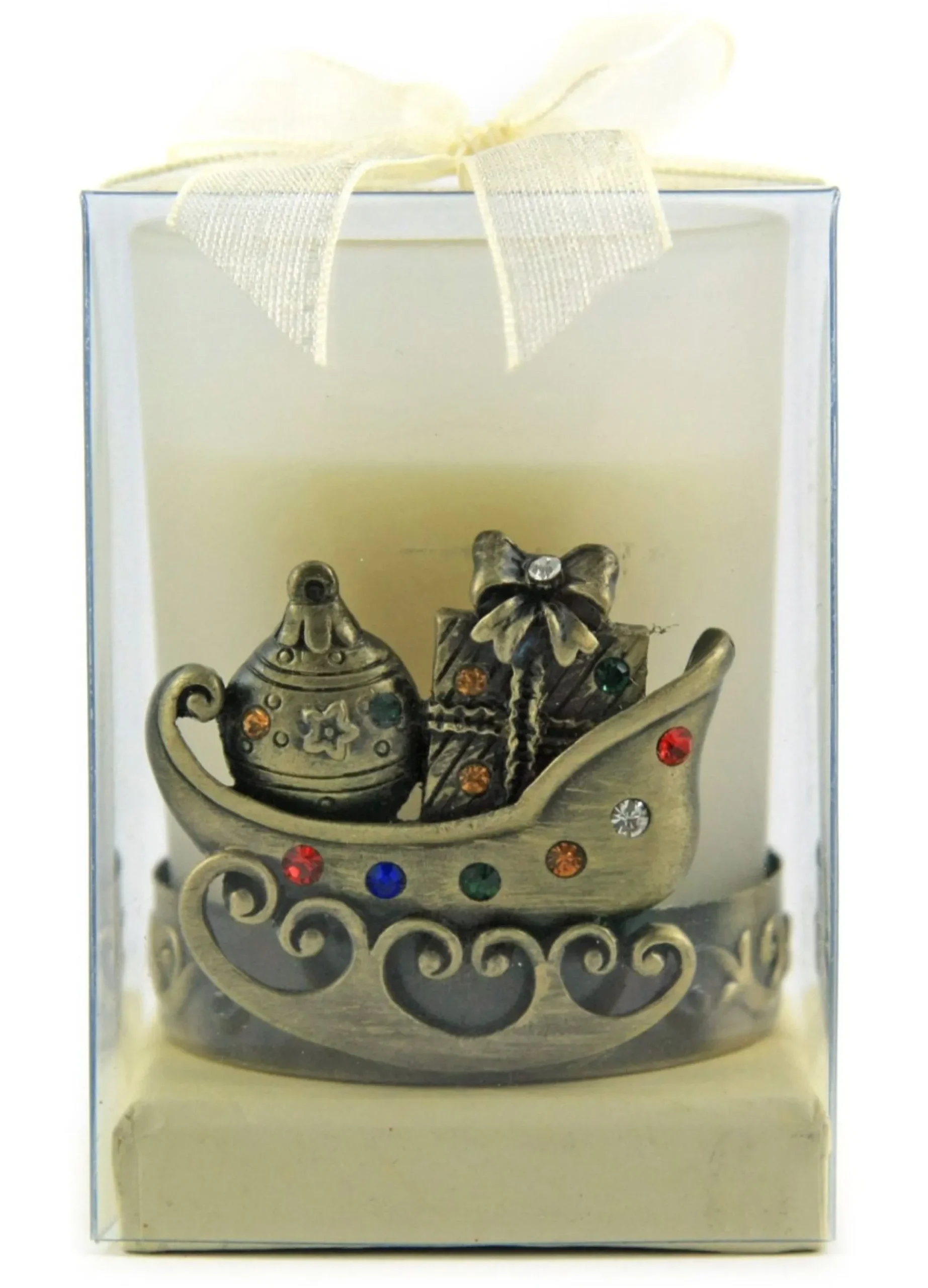 Brass Sleigh Tea Light Christmas Candles And Scents|