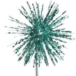Bright Blue Starburst Sparkle Pick Christmas Tree Picks|