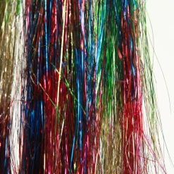 Bright Multicolour Metallic Tinsel Fringe Tree Garlands|