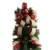 Buffalo Check Deluxe Tree Topper Bow with Streamers Tree Toppers|