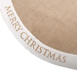 Burlap Merry Christmas Tree Skirt Christmas Tree Skirts|