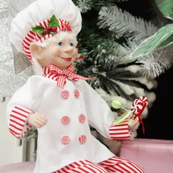 Candy Cane Chef Elf Ornament Christmas Elves And Fairies|