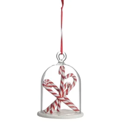 Candy Cane Filled Dome Hanging Christmas Tree Decoration Christmas Tree Decorations|