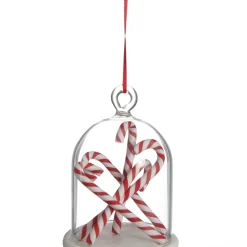 Candy Cane Filled Dome Hanging Christmas Tree Decoration Christmas Tree Decorations|