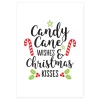 Candy Cane Wishes Poster Print Christmas Prints|