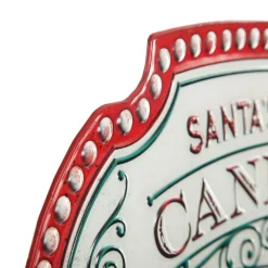 Candy Canes and Hot Cocoa Retro Metal Christmas Sign Wall Hangings And Signs|