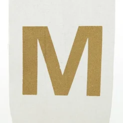 Canvas Gold Merry Christmas Printed Bunting Tree Garlands|