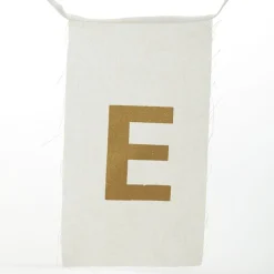 Canvas Gold Merry Christmas Printed Bunting Tree Garlands|