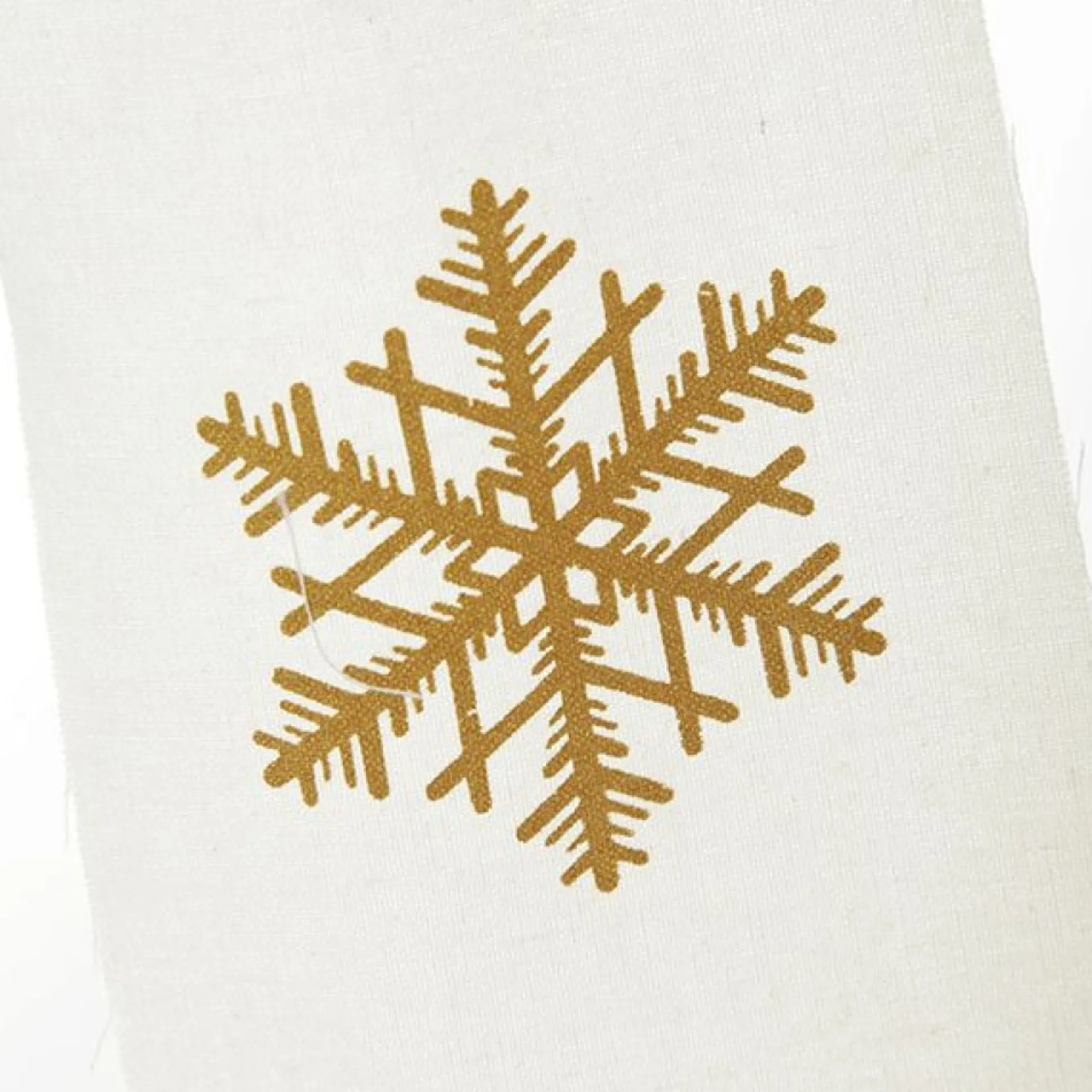 Canvas Gold Merry Christmas Printed Bunting Tree Garlands|