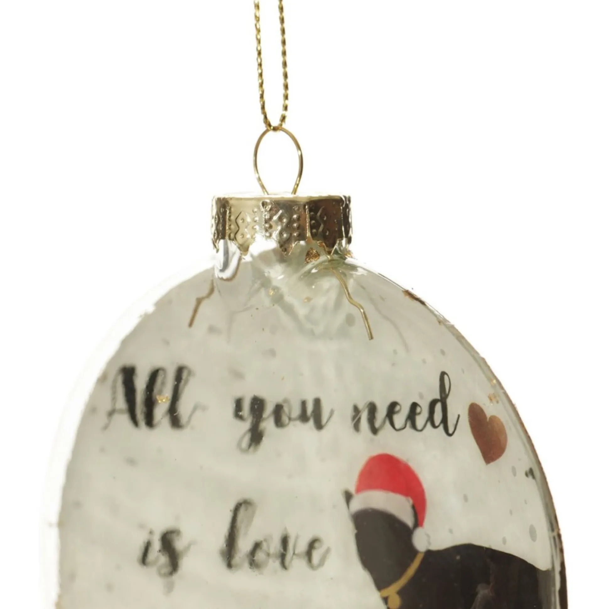 Cat Lovers Christmas Glass Disc Glass Hearts And Discs|