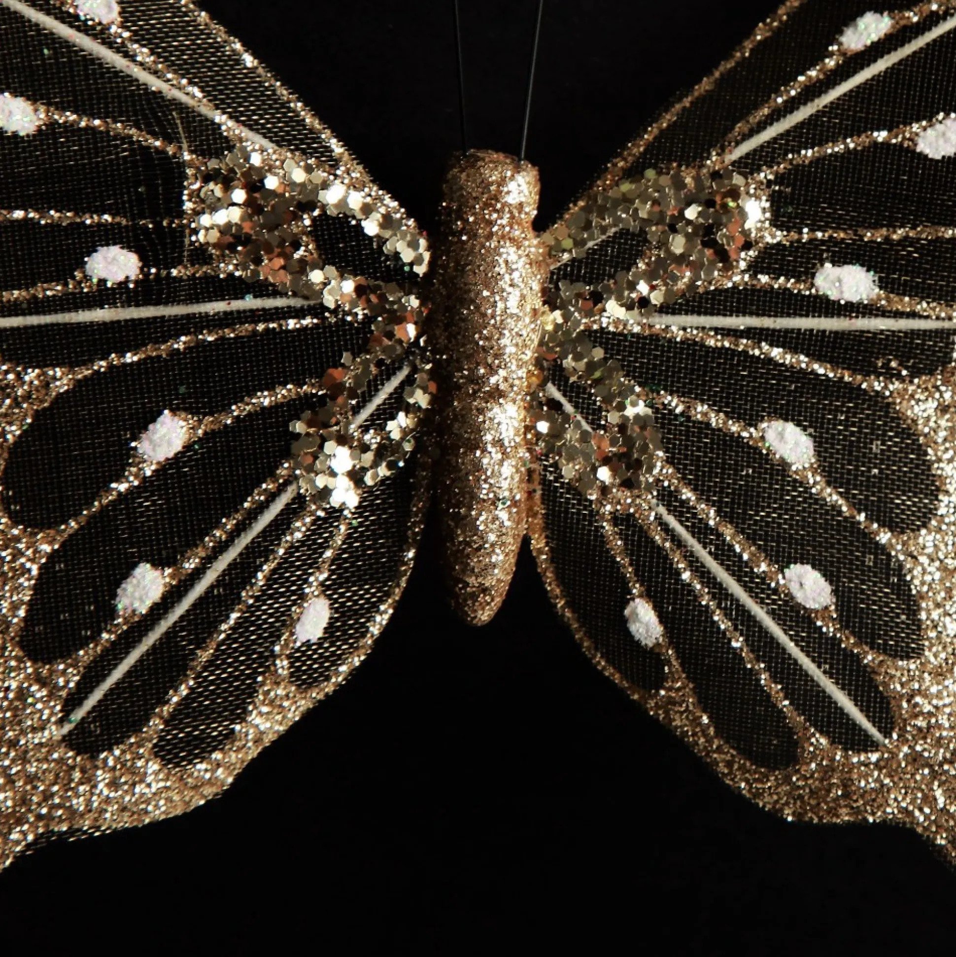 Champagne and Gold Butterfly Clip Butterflies And Birds|