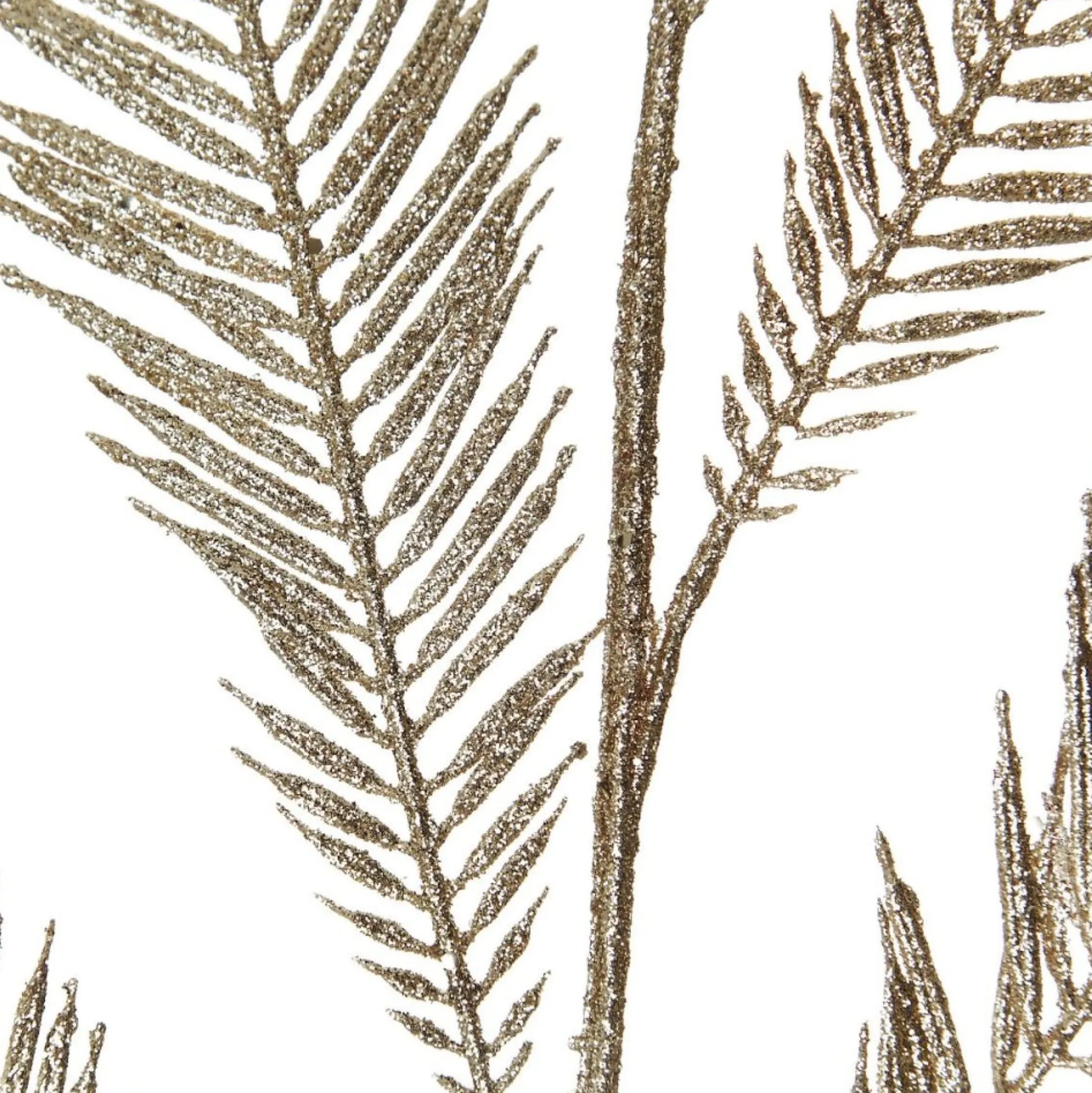 Champagne Glitter Feather Spray Christmas Sprays|